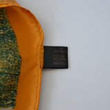 Brilliant green/gold 32" x 64" oblong scarf/wrap - 100% polyester