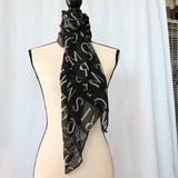 Paris, Paris, Paris - 25" x 60" polyester scarf with Parisian landmarks