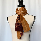 Multi-toned brown 17" x 73" 100% Polyester Scarf