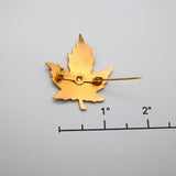 Vintage Niagara Falls Maple Leaf Souvenir Pin – 1.5"