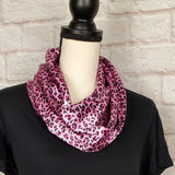 Pink Leopard Infinity Scarf