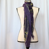 Green Purple 28" x 80" Scarf/Wrap