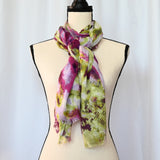 Green Purple 28" x 80" Scarf/Wrap