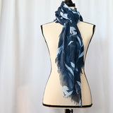 A New Day Oversized Blue Scarf Shawl 31 x 72 Lightweight
