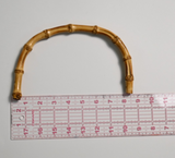 Natural Curved Bamboo Purse Handles (Set of Two)