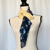 Multi-colored 20" x 60" Polyester Scarf with Butterflies