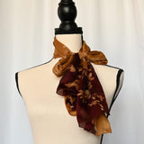Multi-toned brown 17" x 73" 100% Polyester Scarf
