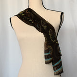 Sheer Brown 13" x 58" Polyester Scarf
