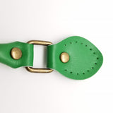 PU Leather Sew‑In Purse Handles with Gold Hardware - 1 pair