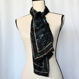 Vintage Albert Nipon 15" x 52" Silk-like Scarf