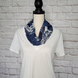 Blue on Blue Infinity Scarf