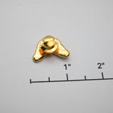 Vintage Gold‑Tone Butterfly Tie Tack w/ Rhinestones – 1"