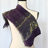 Green Purple 28" x 80" Scarf/Wrap