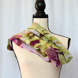 Green Purple 28" x 80" Scarf/Wrap