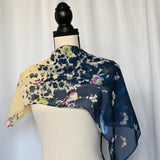 Multi-colored 20" x 60" Polyester Scarf with Butterflies