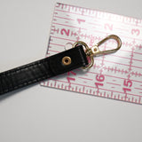 Faux Leather Purse Handle with Gold Hardware