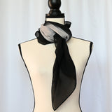 Black/Grey/Black Ombre 40" Scarf - from Charming Charlie