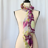 Green Purple 28" x 80" Scarf/Wrap