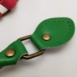 PU Leather Sew‑In Purse Handles with Gold Hardware - 1 pair