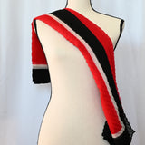 Black and White Pleated 37" Scarf - from Charming Charlie