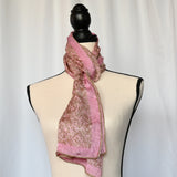 Vintage Ellen Tracy 12" x 56" Silk-like Scarf