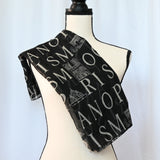 Paris, Paris, Paris - 25" x 60" polyester scarf with Parisian landmarks