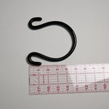 Glossy Black Plastic Purse Handles (Set of Two)