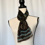 Sheer Brown 13" x 58" Polyester Scarf
