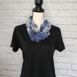 Blue on Blue Infinity Scarf