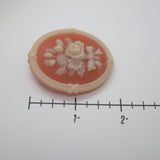 Avon Vintage‑Style Floral Cameo Brooch Oval Relief Design – 1.25" x 1.5" – .2 oz