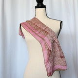 Vintage Ellen Tracy 12" x 56" Silk-like Scarf