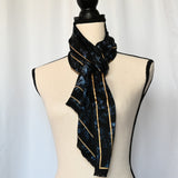 Vintage Albert Nipon 15" x 52" Silk-like Scarf