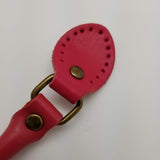 PU Leather Sew‑In Purse Handles with Gold Hardware - 1 pair