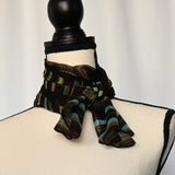 Sheer Brown 13" x 58" Polyester Scarf