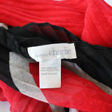 Black and White Pleated 37" Scarf - from Charming Charlie