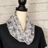 Mauve Floral Infinity Scarf