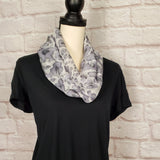 Mauve Floral Infinity Scarf