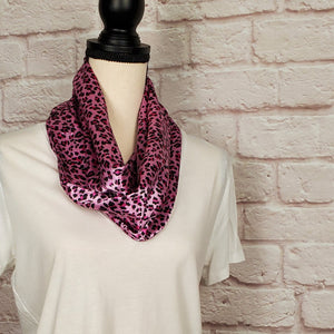 Pink Leopard Infinity Scarf