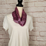 Pink Leopard Infinity Scarf