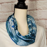 Seafoam Swirls Infinity Scarf