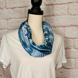 Seafoam Swirls Infinity Scarf