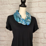 Seafoam Swirls Infinity Scarf