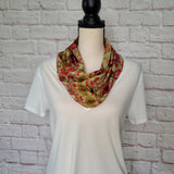 Floral Voile Infinity Scarf