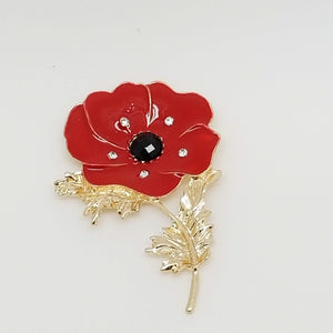 Red Remembrance Poppy Pin (Regular Pin or Magnetic) – Alex and Bee