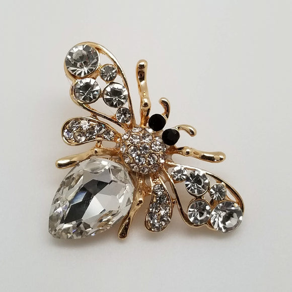 Crystal Insect Magnetic Brooch/Pin