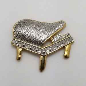 Vintage Grand Piano Magnetic Brooch/Pin