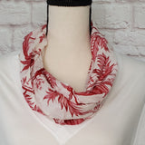 Red Voile Infinity Scarf