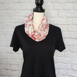 Red Voile Infinity Scarf